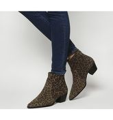 Office Arrived- Unlined Western LEOPARD SUEDE
