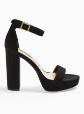 Womens Siren Black Platform Sandals, BLACK