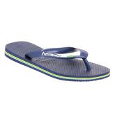 Havaianas Brazil Logo Flip Flop NAVY RUBBER