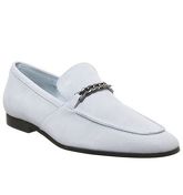Office Lion Chain Loafer LIGHT BLUE SUEDE