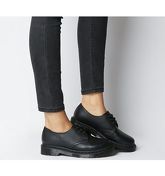 Dr. Martens 3 Eyelet Shoe BLACK MONO VIRGINIA