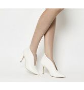 Office Me Too V Front Shoe Boot OFF WHITE LEATHER