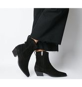 Vagabond Emily Western Block Heel BLACK SUEDE