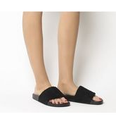 Office South End- Flannel Slide BLACK