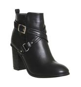 Office Lorna Strap Detail Boot BLACK