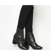Office Ambition Snaffle Ankle Boot BLACK LEATHER