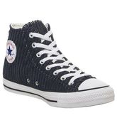 Converse All Star Hi DARK OBSIDIAN WHITE CORD