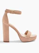 Womens Siren Nude Platform Sandals, NUDE