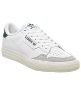 adidas Continental Vulc WHITE WHITE COLLEGIATE GREEN