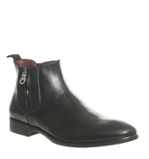 Poste Enrico Zip Boot BLACK LEATHER