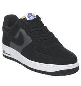 Nike Air  Force One (m) BLACK DARK GREY WHITE