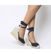 Office Marmalad Part Espadrille NAVY CANVAS