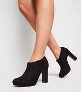 Black Suedette Platform Chelsea Shoe Boots New Look Vegan