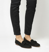 Office Retro Tassel loafers BLACK SUEDE