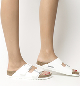 Birkenstock Arizona Two Strap WHITE BIRKO FLOR