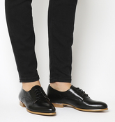 Office Reach Softy Lace Up BLACK WITH ROSE GOLD TRIM