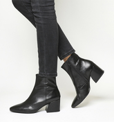 Vagabond Olivia Block Heel Boot BLACK LEATHER