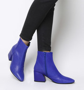 Vagabond Olivia Block Heel Boot SUPER BLUE LEATHER