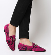 Office Destiny Trim Loafer PINK SNAKE LEATHER