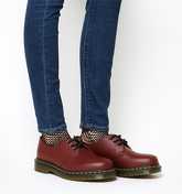 Dr. Martens 3 Eyelet Shoe CHERRY RED