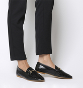 Office Destiny Trim Loafer BLACK CROC LEATHER