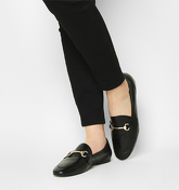 Office Destiny Trim Loafer BLACK HIGH SHINE LEATHER