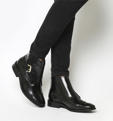 Office Anthem Monk Ankle Boot BLACK BOX LEATHER