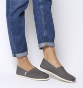 Toms Classic Slip On ASH GREY CANVAS