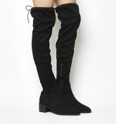 Office Karma Block Heel Over The Knee Boot BLACK