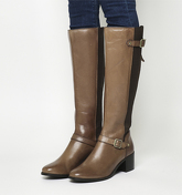 Office Kestrel- Mid Heel Riding Boot TAN LEATHER