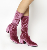 Vagabond Mya Tall Boot PINK VELVET