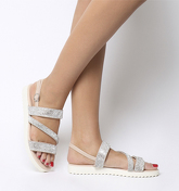 Office Shake Embellished Strappy Sandal NUDE