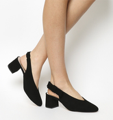 Office Magical Bow Slingback BLACK SUEDE