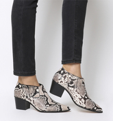 Office Madrina- Western Shoe NATURAL SNAKE LEATHER