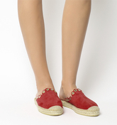 Kanna Dora Eyelet Mule RED SUEDE