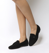 Office Fawn Covered Buckle Softy Loafer BLACK SUEDE