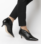 Office Me- Low Shoeboot BLACK LEATHER