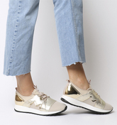 Office Fierce Lace Up NUDE  GOLD
