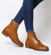 Ten Points Diana Lace Boot COGNAC LEATHER