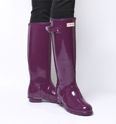 Hunter Womens Original Tall Gloss VIOLET