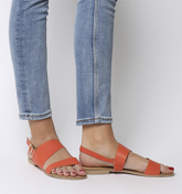 Office San Antonio- Two Part Sandal CORAL LEATHER