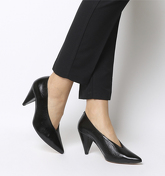 Office Motor Cone Heel Courts BLACK