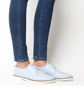 Office Fifth-pointed Eva Lace Up BLUE LEATHER