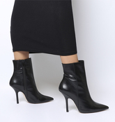 Office Ambitious- Extreme Point Stiletto BLACK LEATHER