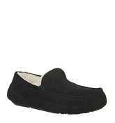 UGG Ascot Slipper BLACK SUEDE NEW