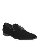 Ask the Missus Glitz Tasel Loafer BLACK VELVET