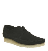 Clarks Originals Weaver Shoe BLACK SUEDE NEW