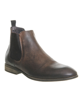 Ask the Missus Etta Chelsea Boot DARK BROWN NUBUCK