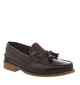 Ask the Missus Bonjourno Tassel loafers BORDO HI SHINE LEATHER