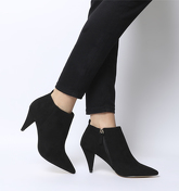 Office Mary Cone Heel Shoe Boot BLACK